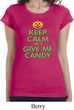 Ladies Halloween Shirt Give Me Candy Longer Length Tee T-Shirt