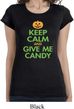 Ladies Halloween Shirt Give Me Candy Longer Length Tee T-Shirt