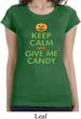 Ladies Halloween Shirt Give Me Candy Longer Length Tee T-Shirt