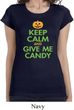 Ladies Halloween Shirt Give Me Candy Longer Length Tee T-Shirt