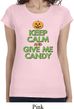 Ladies Halloween Shirt Give Me Candy Longer Length Tee T-Shirt