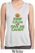 Ladies Halloween Shirt Give Me Candy Sleeveless Moisture Wicking Tee