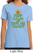 Ladies Halloween Shirt Keep Calm and Give Me Candy Organic Tee T-Shirt