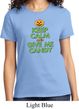 Ladies Halloween Shirt Keep Calm and Give Me Candy Tee T-Shirt