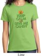 Ladies Halloween Shirt Keep Calm and Give Me Candy Tee T-Shirt