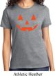 Ladies Halloween Shirt Orange Jack O Lantern Tee T-Shirt