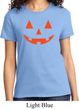 Ladies Halloween Shirt Orange Jack O Lantern Tee T-Shirt
