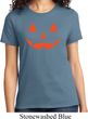 Ladies Halloween Shirt Orange Jack O Lantern Tee T-Shirt
