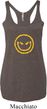 Ladies Halloween Tanktop Evil Smiley Face Tri Blend Racerback Tank Top