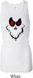 Ladies Halloween Tanktop Ghost Face Longer Length Racerback Tank Top