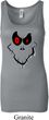 Ladies Halloween Tanktop Ghost Face Longer Length Tank Top