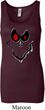 Ladies Halloween Tanktop Ghost Face Longer Length Tank Top