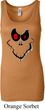 Ladies Halloween Tanktop Ghost Face Longer Length Tank Top