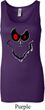 Ladies Halloween Tanktop Ghost Face Longer Length Tank Top