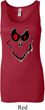 Ladies Halloween Tanktop Ghost Face Longer Length Tank Top