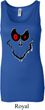 Ladies Halloween Tanktop Ghost Face Longer Length Tank Top