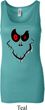 Ladies Halloween Tanktop Ghost Face Longer Length Tank Top