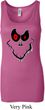 Ladies Halloween Tanktop Ghost Face Longer Length Tank Top
