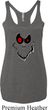 Ladies Halloween Tanktop Ghost Face Tri Blend Racerback Tank Top
