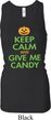 Ladies Halloween Tanktop Give Me Candy Longer Length Racerback Tank