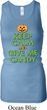 Ladies Halloween Tanktop Give Me Candy Longer Length Racerback Tank