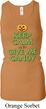 Ladies Halloween Tanktop Give Me Candy Longer Length Racerback Tank