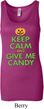 Ladies Halloween Tanktop Give Me Candy Longer Length Tank Top