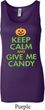Ladies Halloween Tanktop Give Me Candy Longer Length Tank Top