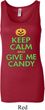 Ladies Halloween Tanktop Give Me Candy Longer Length Tank Top