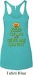 Ladies Halloween Tanktop Give Me Candy Tri Blend Racerback Tank Top