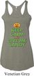 Ladies Halloween Tanktop Give Me Candy Tri Blend Racerback Tank Top