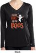 Ladies Halloween Tee I'm Here for the Boos Dry Wicking Long Sleeve