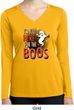 Ladies Halloween Tee I'm Here for the Boos Dry Wicking Long Sleeve