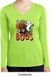 Ladies Halloween Tee I'm Here for the Boos Dry Wicking Long Sleeve