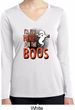 Ladies Halloween Tee I'm Here for the Boos Dry Wicking Long Sleeve