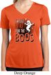 Ladies Halloween Tee I'm Here for the Boos Dry Wicking V-neck