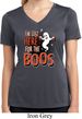 Ladies Halloween Tee I'm Here for the Boos Dry Wicking V-neck