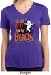Ladies Halloween Tee I'm Here for the Boos Dry Wicking V-neck