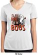 Ladies Halloween Tee I'm Here for the Boos Dry Wicking V-neck