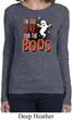 Ladies Halloween Tee I'm Here for the Boos Long Sleeve