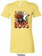 Ladies Halloween Tee I'm Here for the Boos Longer Length Shirt