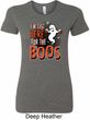 Ladies Halloween Tee I'm Here for the Boos Longer Length Shirt