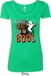 Ladies Halloween Tee I'm Here for the Boos Scoop Neck