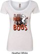 Ladies Halloween Tee I'm Here for the Boos Scoop Neck