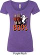 Ladies Halloween Tee I'm Here for the Boos Scoop Neck
