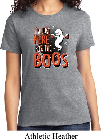 Ladies Halloween Tee I'm Here for the Boos T-shirt