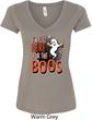 Ladies Halloween Tee I'm Here for the Boos V-neck