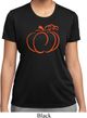 Ladies Halloween Tee Pumpkin Sketch Dry Wicking T-shirt