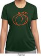 Ladies Halloween Tee Pumpkin Sketch Dry Wicking T-shirt