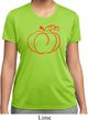 Ladies Halloween Tee Pumpkin Sketch Dry Wicking T-shirt